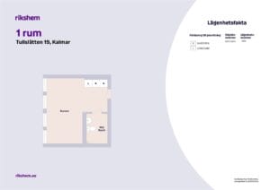Hyresbostad på Tullslätten 19, Kalmar, bild 1